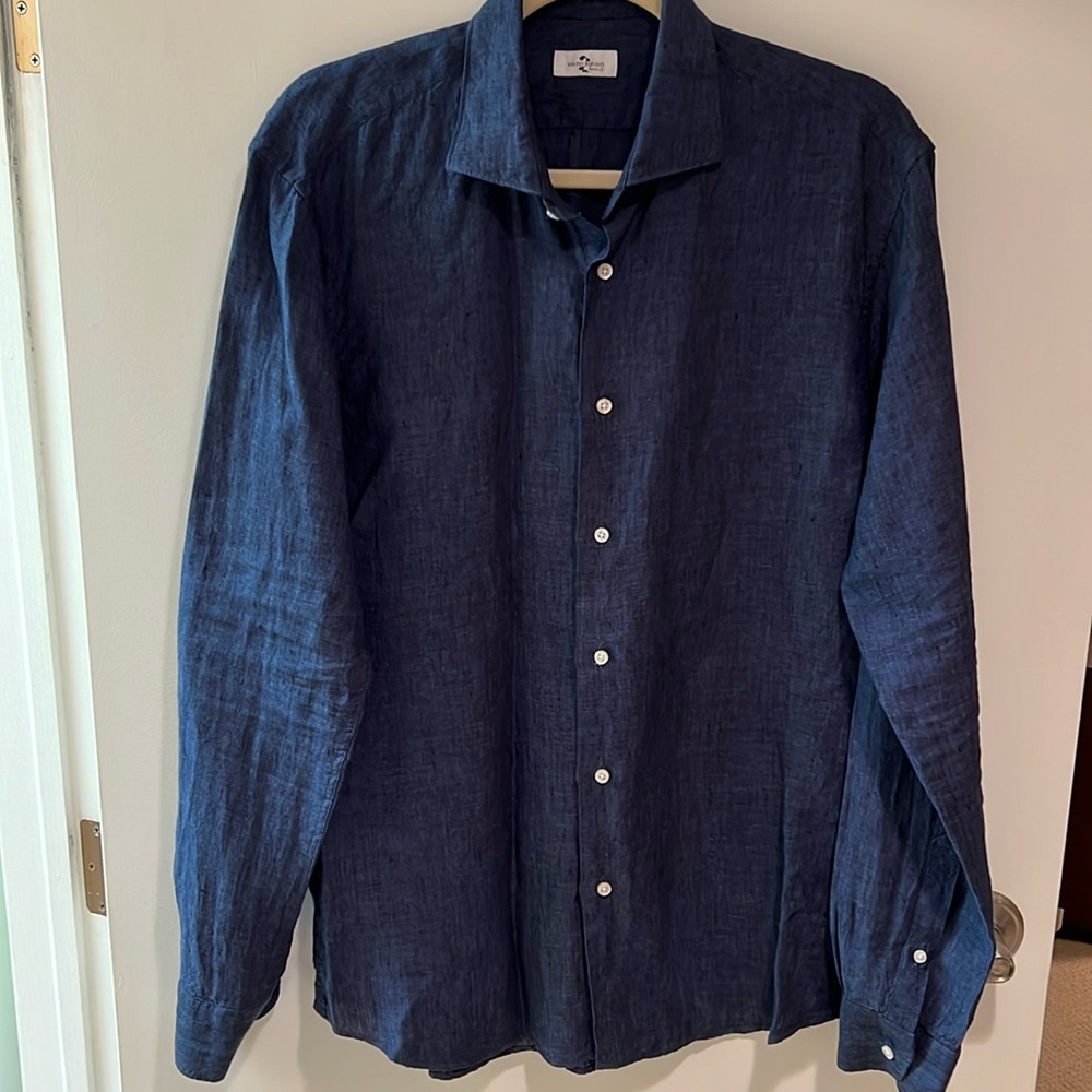 Via Dei Rufolo Men’s Linen Shirt
